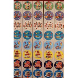 Unbranded 40PC.  HAPPY BIRTHDAY STICKERS - ENVELOPE SEALS