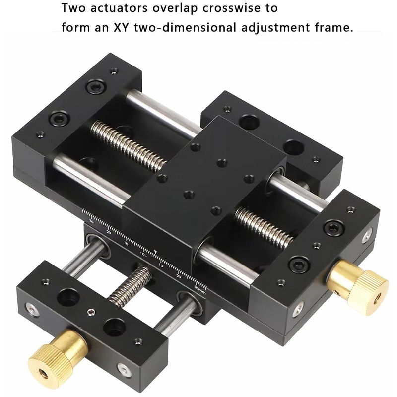 CNC Sliding Table, X/Y Axis Linear Stage Actuator, 75mm Stroke