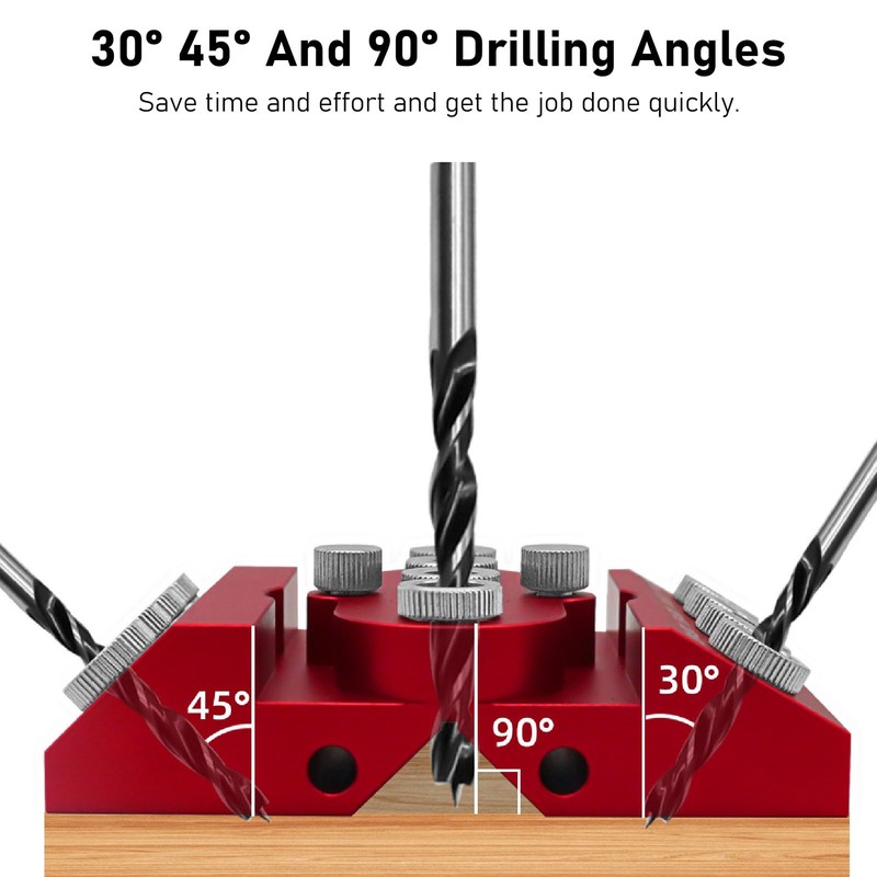Multi Angle Drill Guide Jig 30 45 90 Degree for