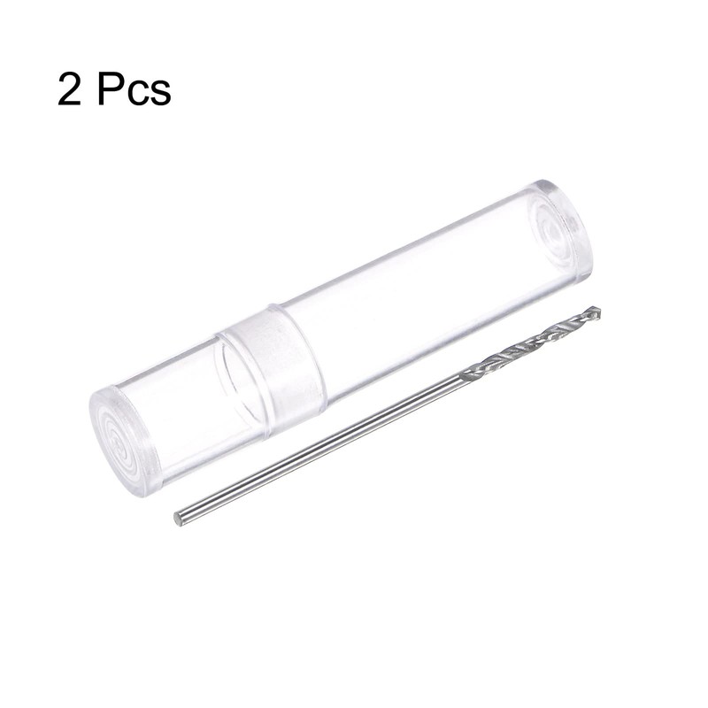 sourcing map 2pcs Solid Carbide Drill Bits 1.25mm C3/K10 Tungsten