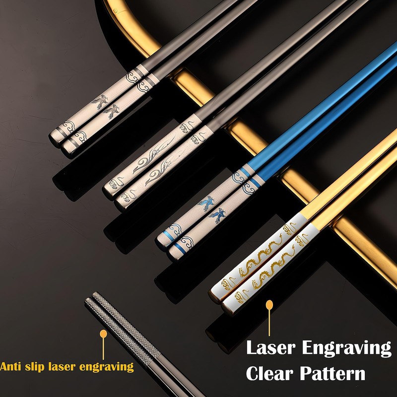 One Pair Portable Chopsticks,Reusable Metal Stainless Steel Chopstick,Travel chopsticks with