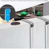 Gancho para Puerta Timotech Set de 4 Percheros Metálicos Blancos