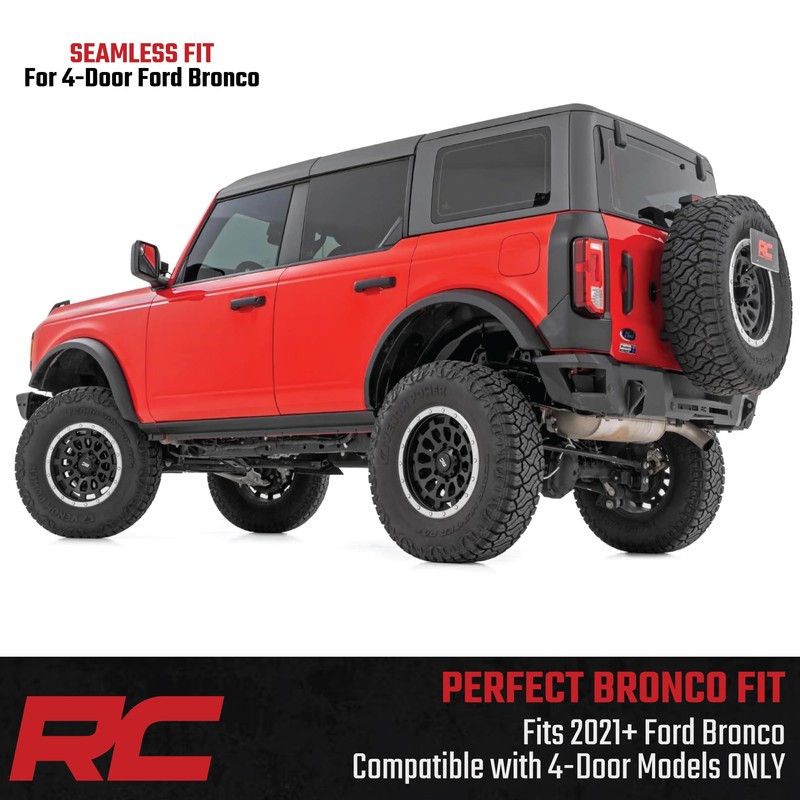 Rough Country Rocker Sill Plates for Ford Bronco (2021-2025) -