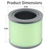 2 Pack TR-8080 Replacement Filter compatible with Dreamegg TR-8080 Air