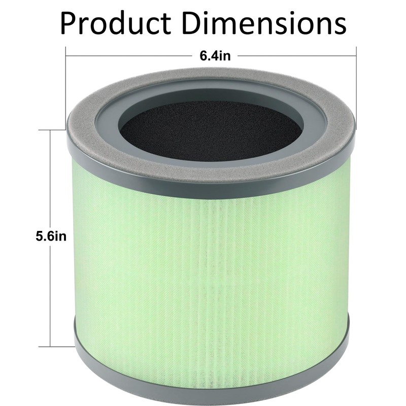 2 Pack TR-8080 Replacement Filter compatible with Dreamegg TR-8080 Air