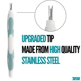 Trim Trim Cuticle Pusher and Remover - Dual-Ended Cuticle Trimmer Tool for Manicures and Pedicures – Ergonomic Design with Non-Slip Grip – Nail Care Essential