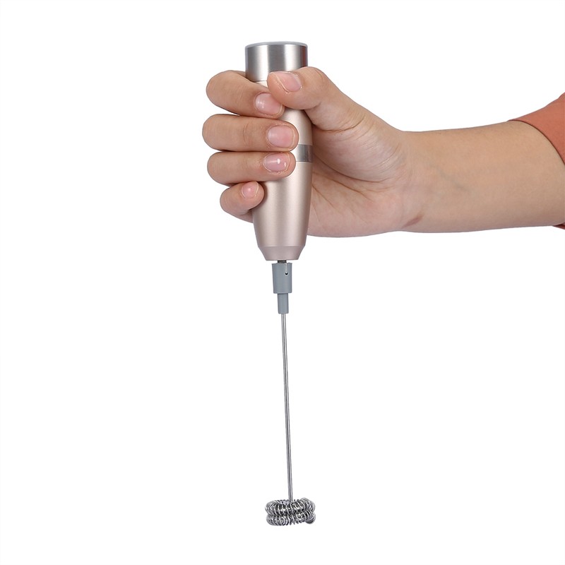 Stainless Steel Electric Milk Frother High Speed Handheld Foam Maker
