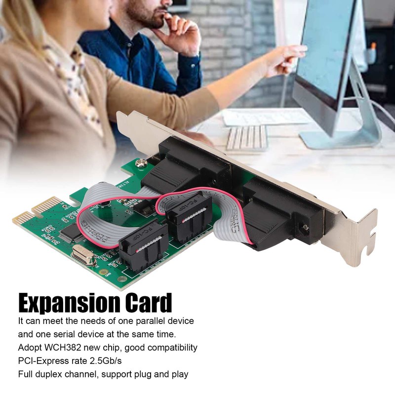 Pcie Expansion Card PCIE Serial Card Computer Desktop COM Port