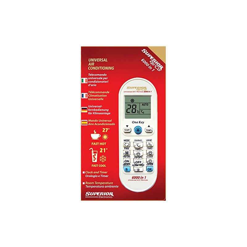 Superior Electronics AirCo 6000 - Telecomando Universale per Climatizzatori con