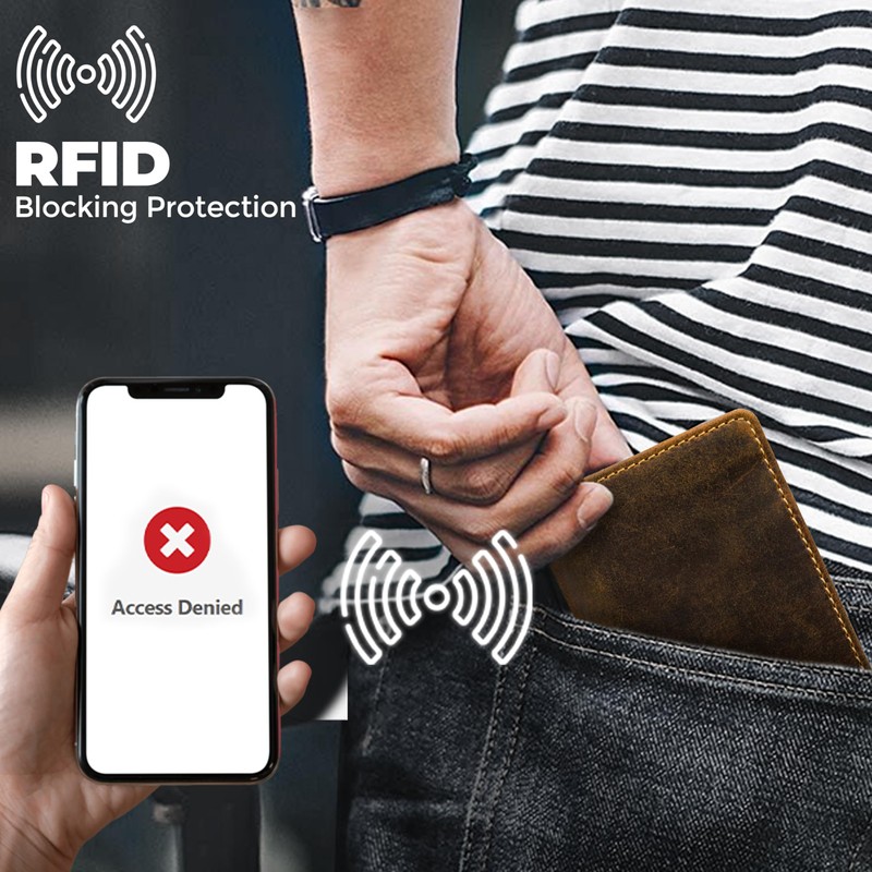 A-SLIM Reiya | Trifold RFID Wallet | Leather Card Holder