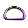 Wuuycoky 1" Inner Diameter Rainbow D Rings Buckles D-ring Non-welded