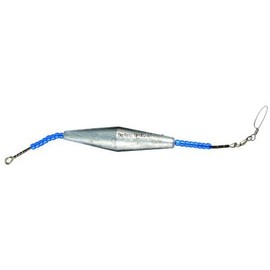 C&H T2-4 24-Ounce Trolling Weight, Silver Finish with Blue Beads