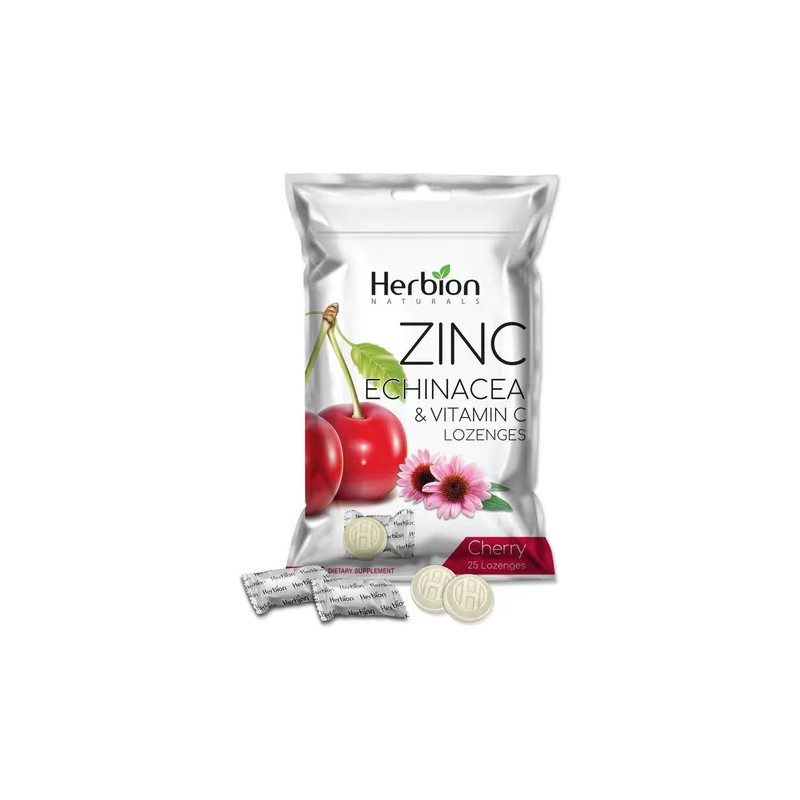 Herbion Pastillas Zinc Equincea Vitamina C Sabor Cereza 125 Na