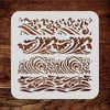 Stencils for Walls: Waves Stencil, 6.5 x 6.5 inch -