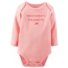 Carter's Girl's L/S Pink "Grandma's Favorite" Bodysuit