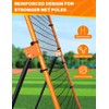Volleyball Rebounder Net 7x4 ft, Training Equipment with Angle Customization