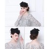 ELLYDOOR Wool Fascinator Hat Winter Wool Felt Pillbox Hat for