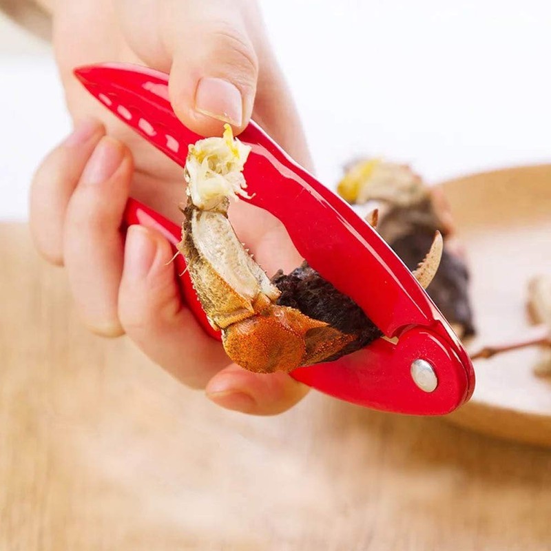 Nutcracker, Walnut Cracker Opener Stainless Steel Nut Opener Tool Red