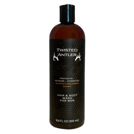 Twisted Antler Hair and Body Wash for Men - 2-in-1 All Natural Mens Shampoo and Skin Care - Protects, Hyrdates and Repairs with Anti-Aging Benefits (500 ml)