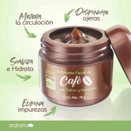 Exfoliante Facial De Café Skin Care Ojeras Natural Skin