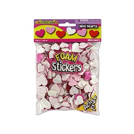 bulk buys Kole Imports CC512 Foam Heart Stickers