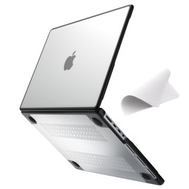 eleger Anti-Cracking Case Compatible with MacBook Pro 14 inch M5 M4 M3 M2 M1 Pro/Max A3434 A3426 A3427 A3112 A3185 A3401 A2918 - A2442, 2026 2025 2024-2021, TPU Bumper & Hard PC Shell, Matte Clear