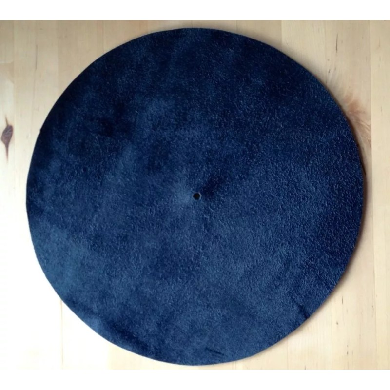 Universal Premium Deer Hide Leather Turntable Mat - Handmade in