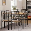 Alkmaar 5 Piece Kitchen Chairs 4, Dining Table Set with