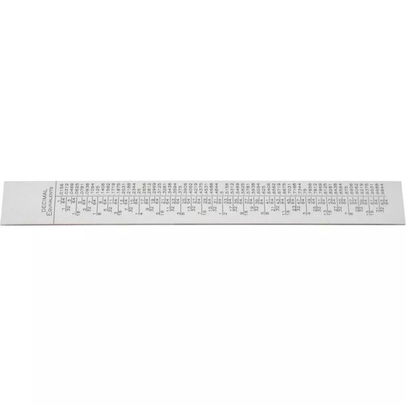 SPI 13-977-4 Steel Rule with Decimal Equivalent Reference