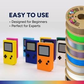 OVERTURE 6KG Bundle Easy PLA 1.75mm 3D Printer Filament, 6 Pack 1kg Spool (2.2lbs), Dimensional Accuracy +/- 0.02mm, Fit Most FDM Printe (Easy Black*3+Easy White*3)