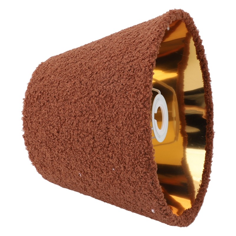 Table Lamp Shade Plush Cloth Tapered Simple Exquisite Lampshade for
