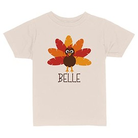 Turkey Belle Toddler Kids T-Shirt 5T Natural