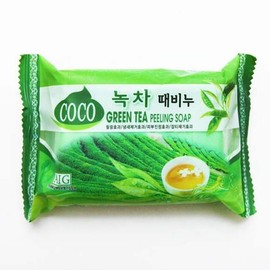 Seongwon Green Tea Exfoliating Soap Seongwon Soap Seongwon Exfoliating Soap Facial Soap Beauty Soap Facial Cleanser / 성원녹차때비누 성원비누 성원때비누 세안비누 미용비누 세안제