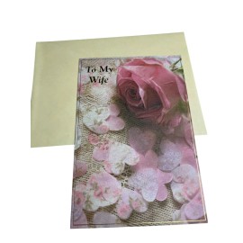 Pictura Birthday Card Wife Floral Roses Pink Pictura Special Occasion Greeting