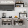 PORFOYO Extendable Cupboard Shelf, 31-55 cm, Kitchen Shelf, Kitchen Cabinet