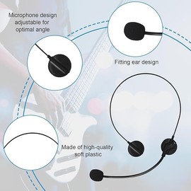 ANYSHOESll Fake Microphone Costume Accessories Headset Fake Rock Star Singer and Headphones Prop