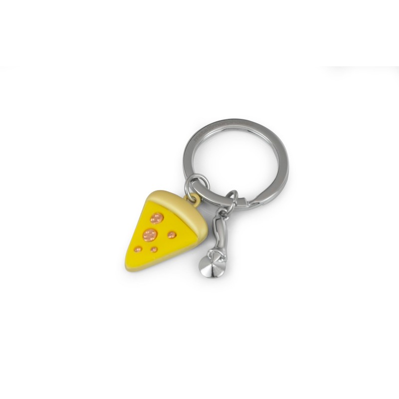 O meta[l]morphose METALMORPHOSE Pizza Keyring - Gift for Men, Gift