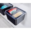 iDesign Short Inner Storage Bin with Lid, Set of 2,