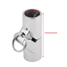 Boat Pipe Connector 316 Stainless Steel Boat Rail Fittings Folding Swivel Coupling Tube Pipe Connector for Marine Boat Yacht for Folding Fun Canopies Bimini Tops Flag Poles