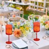 JLYLOL 12 Pcs Red Plastic Champagne Flutes 10 OZ Large