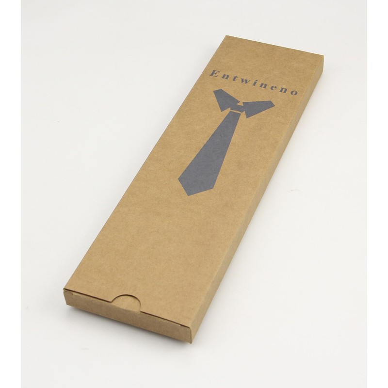 Mens Solid Linen Tie and Pocket Square Set - Slim