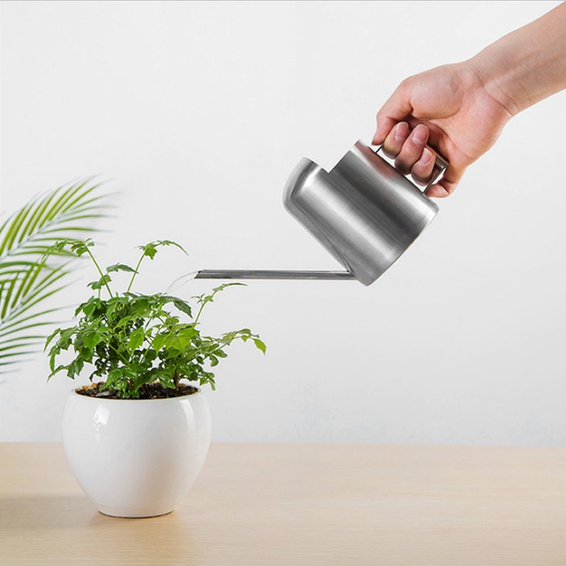 300ML Stainless Steel Long Spout Watering Can Pot for Household