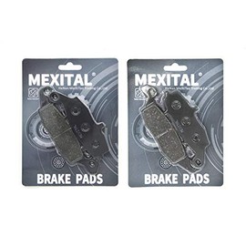 MEXITAL Motorcycle Brake Pads Front Left + Front Right for GSF 600 Bandit (00-04) GSF 650 Bandit (05-06) SV 400 (00-05) SV 650 (99-18) SFV 650 Gladius (09-15) DL 650 V-Strom (04) -2020 )