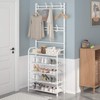 UDEAR Entryway Coat Rack - Large Space, 5-Tier Shoe Storage,