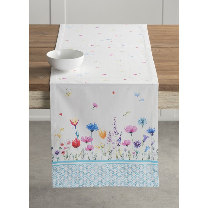 Maison d' Hermine Tablerunner 100% Cotton 37cm x 180cm Table