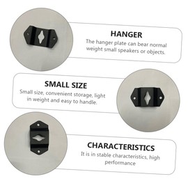 jojofuny 20pcs Speaker Hanging Connector Hooks Iron Wall Mount for Surround Hanger Accessories Strong Load-Bearing Capacity