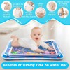Yeeeasy Tummy Time Water Mat丨Inflatable Play Mat for Babies, Blue
