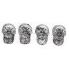 4PCS Tire Valve Cap Set Skull Style Dustproof Universal for