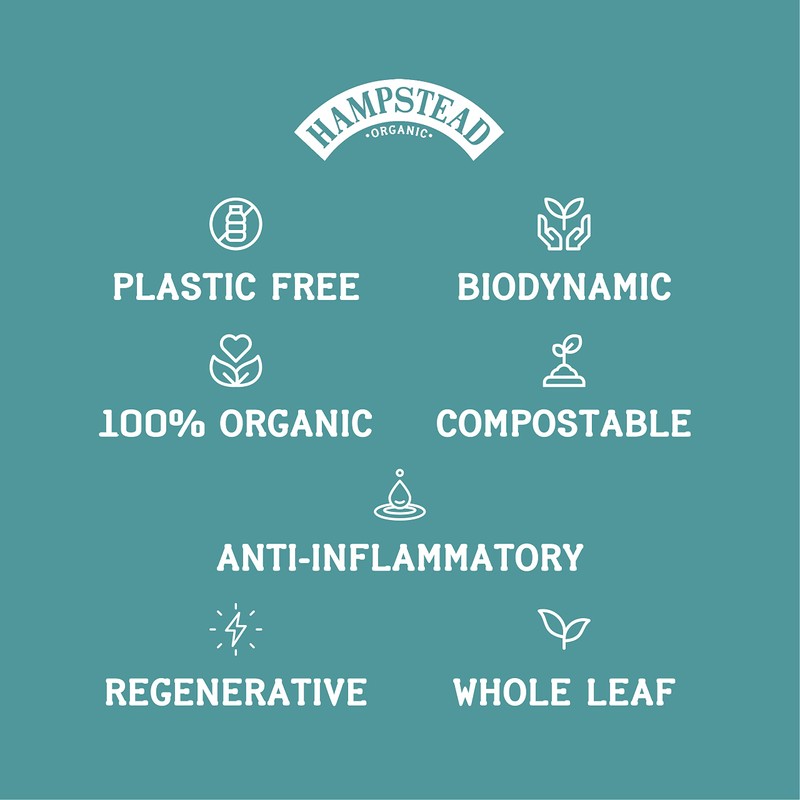 Hampstead Organic Peppermint 20 Teabags (Pack of 4 Total 80