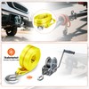 CarBole Trailer Winch Strap, Winch Strap with Heavy Hook Winch